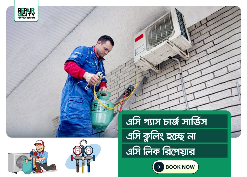 AC Gas Recharge & AC Leakage Repair
